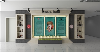 Atatürk Köşesi, Türkiye'nin modernleşme ve çağdaşlaşma sürecinde önemli bir rol oynayan Büyük Önder Mustafa Kemal Atatürk'ün mirasını ve ilhamını yaşatan sembolik bir alandır. Bu köşe, Atatürk'ün fikirlerini, prensiplerini ve mirasını gelecek nesillere aktarma amacını taşır. Atatürk'ün liderliği, vizyonu ve reformist yaklaşımı, Türkiye'nin bugünkü modern yapısının temelini oluşturur.

Atatürk Köşesi Nedir?

Atatürk Köşesi, genellikle okullar, kamu kurumları veya toplum merkezleri gibi kamu binalarında bulunan bir alandır. Bu köşelerde, Atatürk'ün portreleri, heykelleri, alıntıları ve yaşamına dair diğer semboller yer alır. Ayrıca, Atatürk'ün eserlerinden alıntılar, kitaplar ve belgeler de bu köşelerde sergilenir. Atatürk Köşesi, genellikle ziyaretçilerin Atatürk'ün hayatı, liderliği ve Türkiye'nin modernleşme süreci hakkında bilgi edinmelerini sağlayan bir eğitim aracı olarak işlev görür.

Atatürk Köşesi'nin Önemi:

Atatürk Köşesi, Türk toplumunda milli birlik ve beraberliğin güçlendirilmesine katkıda bulunur. Atatürk'ün vurguladığı gibi, Türk ulusu, ortak bir tarih, dil ve kültürle birbirine bağlıdır. Bu köşeler, Türk gençlerinin milli değerlere olan bağlılığını pekiştirir ve onları Atatürk'ün ilkeleriyle tanıştırır. Ayrıca, Atatürk Köşesi, Türkiye'nin geçmişine saygı duyulması ve gelecek nesillere aktarılması gereken değerlerin korunması açısından da önemlidir.